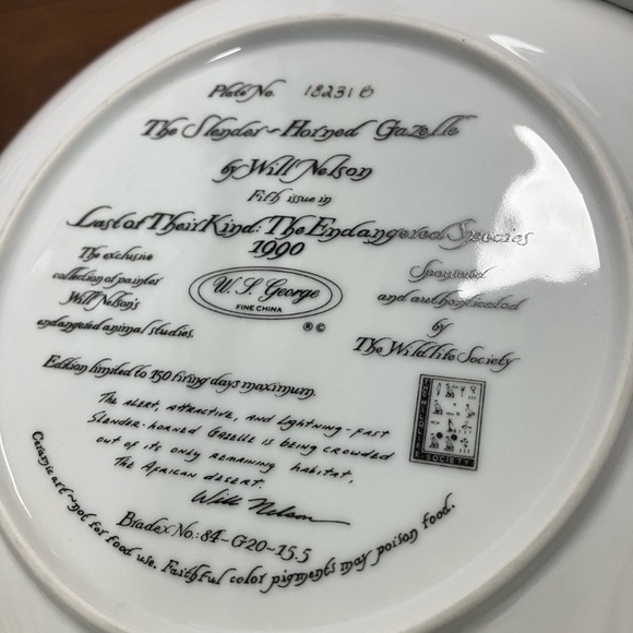 Will Nelson Decorative Plates “The Endengered Species” 1990-1993 Editions - Picture 8 of 12